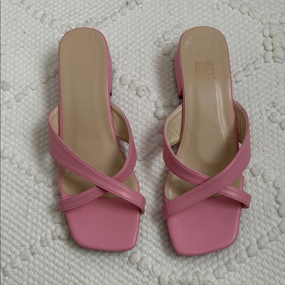 Pink Strappy Women's Sandals